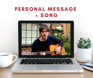 Personalised message with a song